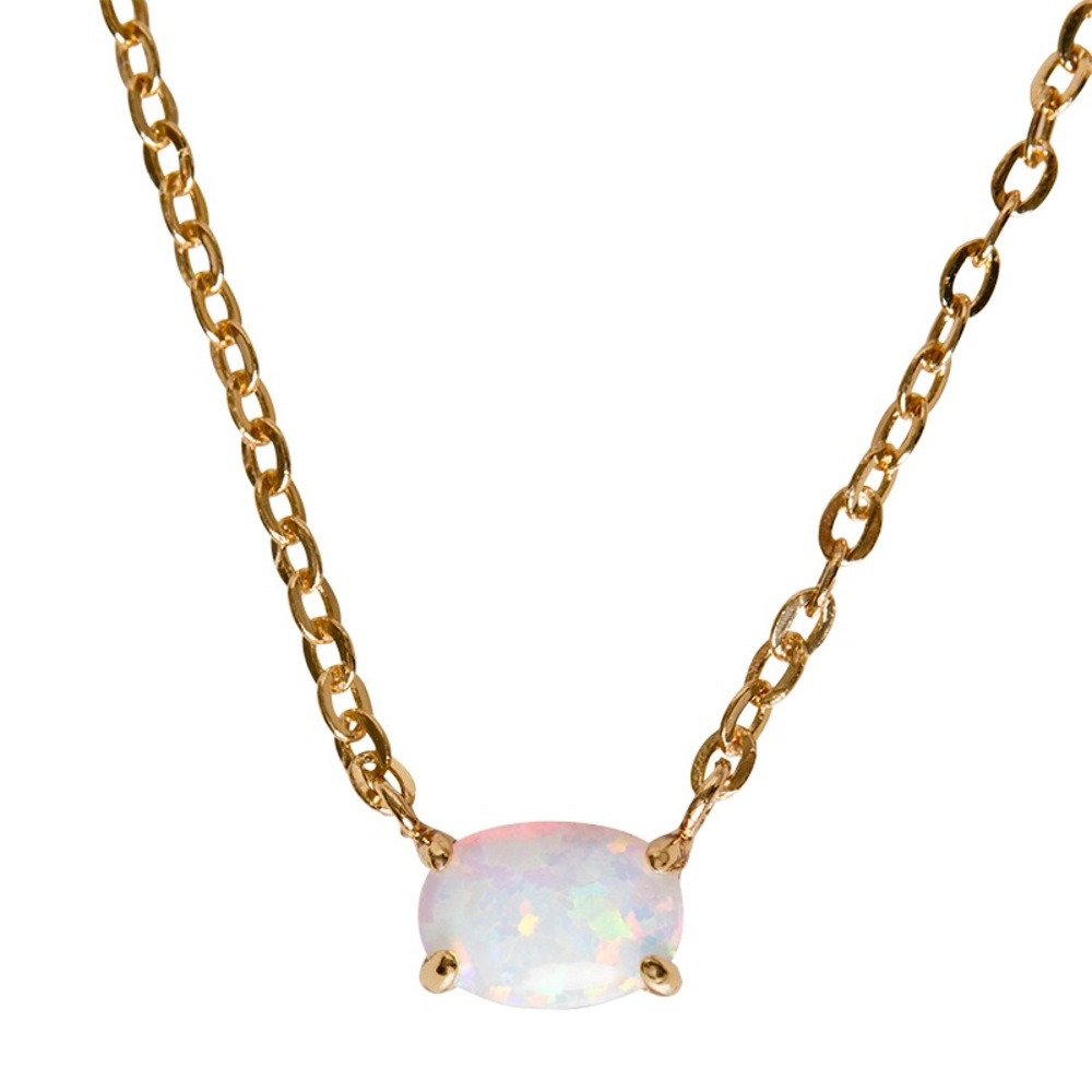 Ettika Opal Necklace 18k Gold Plated